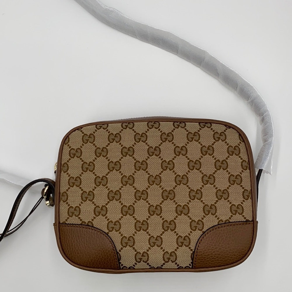 GUCCI- Bree Original Canvas GG Logo Cross-Body